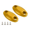 CNC Aluminum Gold Mirror Block Off Plates For Honda CBR500R CBR600RR 2013-2020