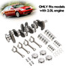 2005-2010 Kia Sportage G4KD 2.0L Engine Crankshaft Rods Piston Kit & Bearing Set 23040-2G200, 231112G010, 23510-25030 Generic