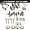 2005-2010 Kia Sportage G4KD 2.0L Engine Crankshaft Rods Piston Kit & Bearing Set 23040-2G200, 231112G010, 23510-25030 Generic