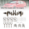 2012-2017 Kia Soul Base Hatchback 4 Door with 1.6L engine Crankshaft & Connecting Rod Piston Kit 23510 2B000, 23510 2B010, 235102B000, 235102B010 Generic