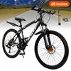 26" Black 27 speed double disc brake Suspension Fork mountain bike MTB for adult