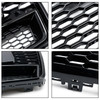 2016-2018 Audi S6 A6 (C7) C7PA RS6 Style Honeycomb Mesh Front Grille Gloss Black Generic