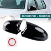 2005-2011 VW Jetta Gloss Black Wing Door Mirror Cover Caps Left + Right Generic
