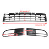 2012-2016 VW Beetle Front Bumper Lower Grille + Fog Light Grille W/ Chrome Generic