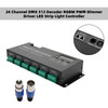24 Channel DMX 512 Decoder RGBW PWM Dimmer Driver LED Strip Light Controller