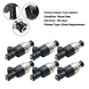 1987-1988 CADILLAC CIMARRON 6PCS Fuel Injector 5235136 Silver Generic