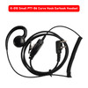 K-018 Small PTT-B6 Curve Hook Earhook Headset For TK-220 TH-F6A TG-K4AT PX-777