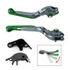 2022-2023 YAMAHA YZF R7 MT-10/SP FZ-10/SP Adjustable Folding Extendable Racing Brake & Clutch Levers Green Generic