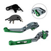 2022-2023 YAMAHA YZF R7 MT-10/SP FZ-10/SP Adjustable Folding Extendable Racing Brake & Clutch Levers Green Generic