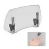 Universal Adjustable Windshield Clip On Wind Screen Deflector Extension Spoiler Clear