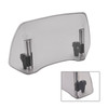 Universal Adjustable Windshield Clip On Wind Screen Deflector Extension Spoiler Gray