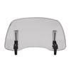 Universal Adjustable Windshield Clip On Wind Screen Deflector Extension Spoiler Gray