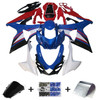 2009-2016 K9 GSXR1000 Suzuki Blue&Red Fairing Kit