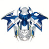 2009-2016 K9 GSXR1000 Suzuki White&Blue Style4 Fairing Kit