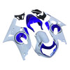 2001-2003 GSXR600 2000-2003 GSXR750 K1 Suzuki White with Blue Emblems Fairing Kit