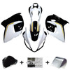 2008-2020 GSX1300R Hayabusa Suzuki White with Gold Logo Fairing Kit