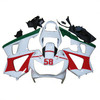 2000-2001 Honda CBR929RR White Black Red Green Fairing Kit
