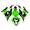 2013-2018 Kawasaki ZX6R 636 Green Black Fairing Kit