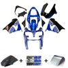 2000-2001 Kawasaki ZX9R Blue Black Fairing Kit