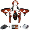2000-2001 Kawasaki ZX9R Orange Black &White Logo Fairing Kit