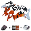 2008-2010 Kawasaki ZX10R Orange Black & White Fairing Kit