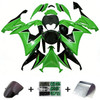 2008-2010 Kawasaki ZX10R Green Black Fairing Kit