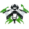 2008-2010 Kawasaki ZX10R Black Green White Fairing Kit