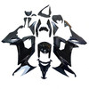 2008-2010 Kawasaki ZX10R Black & White Fairing Kit