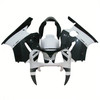 2000-2001 Kawasaki ZX12R Black White Fairing Kit