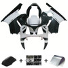 2000-2001 Kawasaki ZX12R Black White Fairing Kit