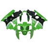 2002-2005 Kawasaki ZX12R Green Black & White Fairing Kit