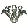 2006-2011 Kawasaki ZX14R ZZR1400 Glossy Gray & White Fairing Kit