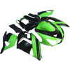 2006-2011 Kawasaki ZX14R ZZR1400 Black Green Fairing Kit