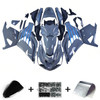 2012-2022 Kawasaki ZX14R ZZR1400 Gray Black & Blue Fairing Kit