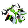 2008-2012 Kawasaki EX250 Ninja250R Black White Green Fairing Kit