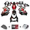 2008-2012 Kawasaki EX250 Ninja250R Black & Red Fairing Kit 1