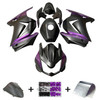 2008-2012 Kawasaki EX250 Ninja250R Black & Purple Fairing Kit