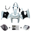 1998-1999 Kawasaki ZX6R Glossy Black White Fairing Kit