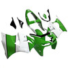 1998-1999 Kawasaki ZX6R White Green Fairing Kit