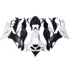 2019-2023 Kawasaki ZX6R Black White Fairing Kit