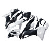 2019-2023 Kawasaki ZX6R Black White Fairing Kit