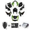 2007-2009 Kawasaki Z1000 Black Green Fairing Kit