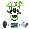 2007-2009 Kawasaki Z1000 Glossy Black Green Fairing Kit