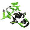 2007-2009 Kawasaki Z1000 Glossy Black Green Fairing Kit