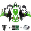2019-2025 Kawasaki Ninja ZX25R ZX4R ZX4RR Black Light Green Fairing Kit