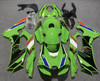 2021-2025 Kawasaki ZX 10RR ZX 10R Black Green Fairing Kit