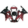 2000-2001 Yamaha YZF 1000 R1 Black Dark Red Fairing Kit
