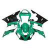 2000-2001 Yamaha YZF 1000 R1 Black Light Green Fairing Kit