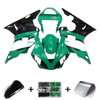 2000-2001 Yamaha YZF 1000 R1 Black Light Green Fairing Kit