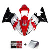 2000-2001 Yamaha YZF 1000 R1 Black Red White Fairing Kit